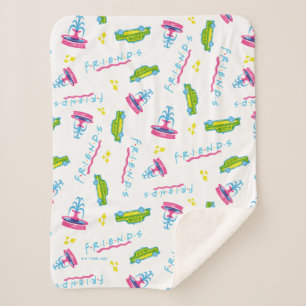 Cobertor Sherpa Padrão de fonte de táxis e água para AMIGOS™