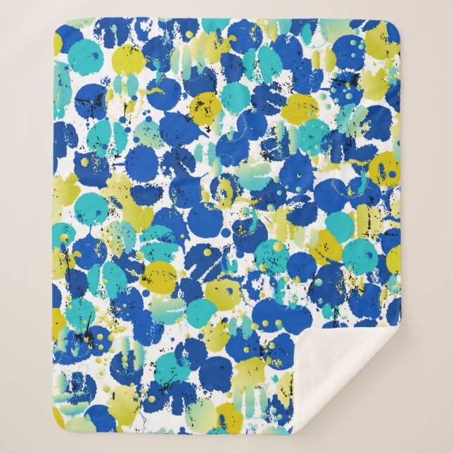 Cobertor Sherpa padrão de fundo abstrato sem descontinuidades, com (Frente)