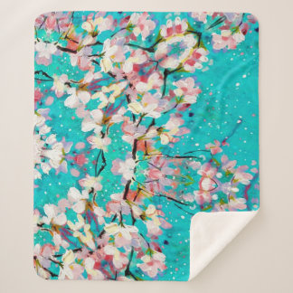 Cobertor Sherpa Padrão de fundo geométrico Abstrato colorido