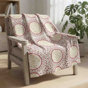 Cobertor Sherpa Padrão de grinalda floral elegante retrô