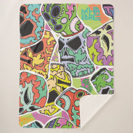 Cobertor Sherpa Padrão de produtos de tecido de luta livre fã Lich