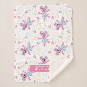 Cobertor Sherpa Padrão de Sparkle do Abby Cadabby Personalizado