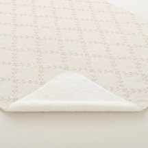 Padrão de Treliça Floral Boho Bege Macio
