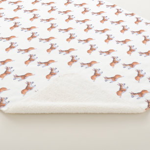 Cobertor Sherpa Padrão de verão de voo de Corgi