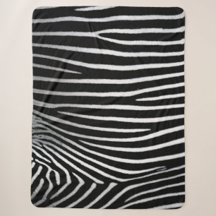 Cobertor Sherpa Padrão de Zebra