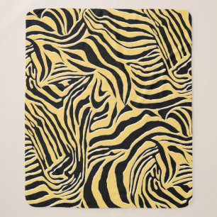 Cobertor Sherpa Padrão de zebra sem costura, animal. papel de pare
