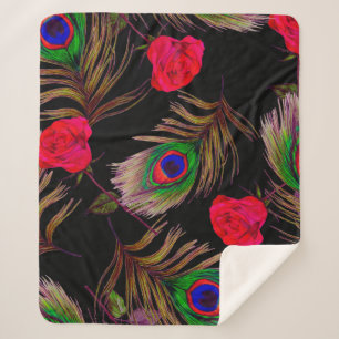 Cobertor Sherpa Padrão decorativo sem soldadura com uma bela águ