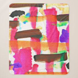 Cobertor Sherpa Padrão dinâmico de Abstrato na arte