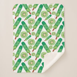 Cobertor Sherpa padrão do sorvete   Padrão do lombo   pirulito 3