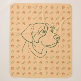 Cobertor Sherpa Padrão Dourado Retriever