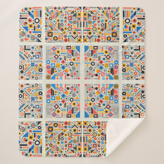 Cobertor Sherpa Padrão geométrico