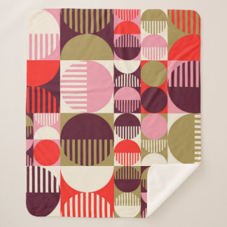 Cobertor Sherpa Padrão geométrico sem descontinuidades do abstrato