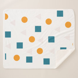 Cobertor Sherpa Padrão Geométrico Sherpa Blanket - Cozy e Moderno