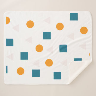 Cobertor Sherpa Padrão Geométrico Sherpa Blanket - Cozy e Moderno
