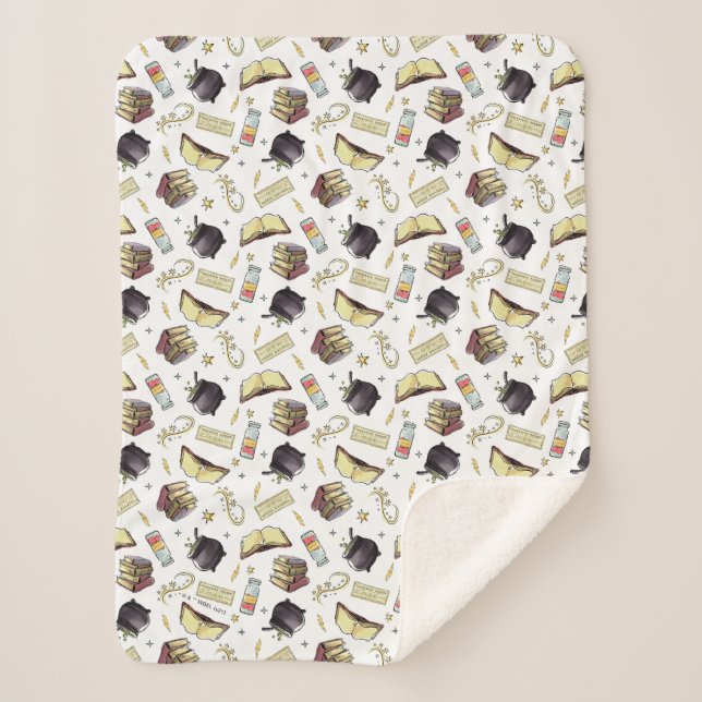 Cobertor Sherpa Padrão HARRY POTTER™ Spells & Books (Frente)