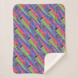 Cobertor Sherpa Padrão Miraculoso Kwamis Tikki & Plagg