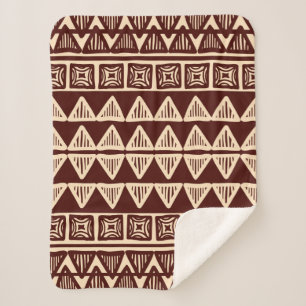 Cobertor Sherpa Padrão ornamental tribal distribuído