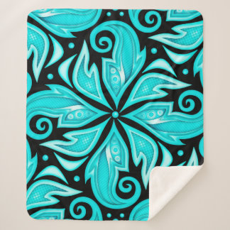 Cobertor Sherpa Padrão sem cor com motivos étnicos florais