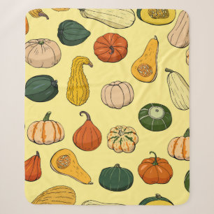Cobertor Sherpa Padrão sem costura com diferentes esquadras desen