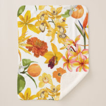 Padrão sem costura de citrinos com ramos de fruta,