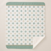 Padrão Teal Dourado Snowflake