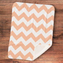 Padrão Trendy Pastel Peach Chevron