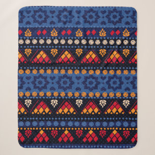 Cobertor Sherpa Padrão tribal perfeito.