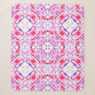 Cobertor Sherpa Padrão tribal perfeito. Água granulada pintada à m
