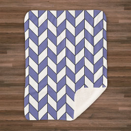 Cobertor Sherpa Padrão Xadrez Herringbone na Moda
