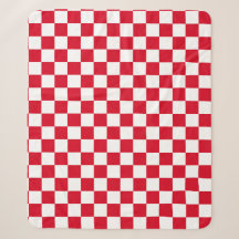 Padrão Xadrez Vermelho e Branco