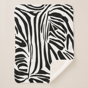 Cobertor Sherpa Padrão zebra