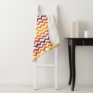 Cobertor Sherpa Padrão Zigzag Queda Sherpa Blanket