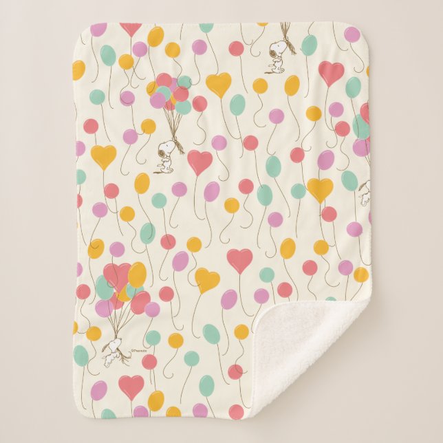 Cobertor Sherpa Padrões de Blocos de Esnoopia (Frente)