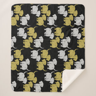 Cobertor Sherpa Padrões de Cachorro Alemães