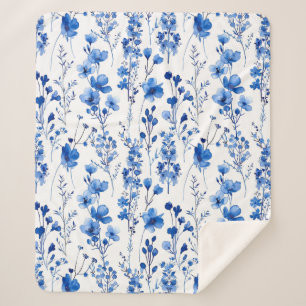 Cobertor Sherpa Padrões de flores silvestres-98186