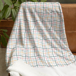Cobertor Sherpa Padrões sem costura que atravessam linhas de porta