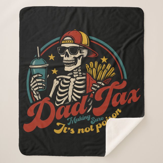 Cobertor Sherpa Pai certeza de que não é esqueleto venenoso (Frente)