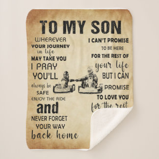 Cobertor Sherpa Pai De Corrida Para O Meu Filho Do Presente Do Pai