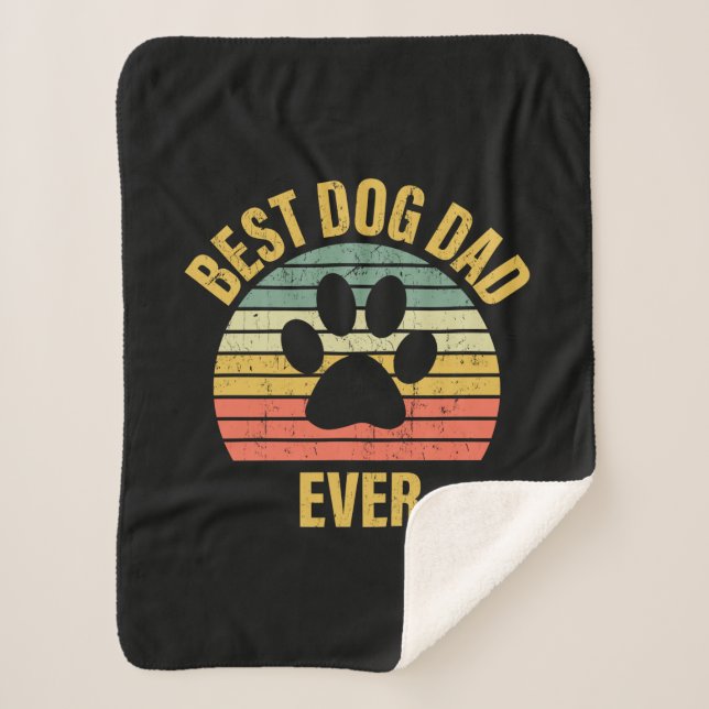Cobertor Sherpa Pai Dif Best Dog Pai Nunca (Frente)