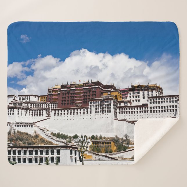 Cobertor Sherpa Palácio de Potala em Lhasa - Tibete (Frente (Horizontal))