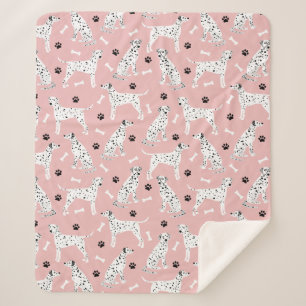 Cobertor Sherpa Palangres Dalmáticos e Ossos Sherpa Blanket