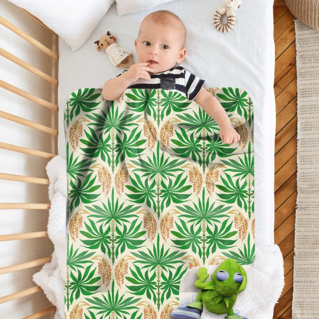 Cobertor Sherpa Palm Flowers Tropical Pattern Sherpa Blanket (Criador carregado)