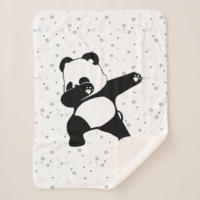 Cobertor Sherpa Panda Dabbing  (Frente)