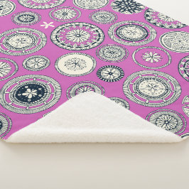Cobertor Sherpa pântano magenta