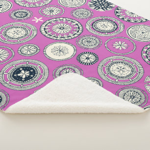 Cobertor Sherpa pântano magenta