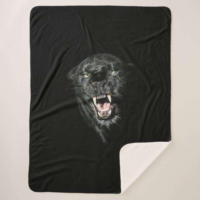 Cobertor Sherpa Pantera (Frente)
