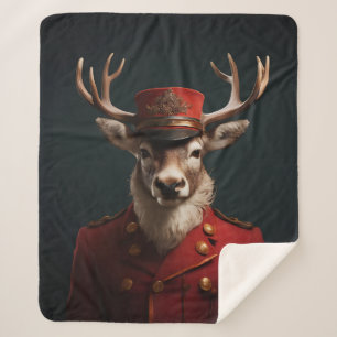 Cobertor Sherpa Papais noeis Reindeer
