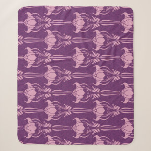Cobertor Sherpa Papel de parede flexível - Design violeta rosa