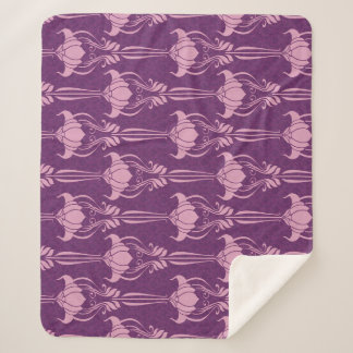 Cobertor Sherpa Papel de parede flexível - Design violeta rosa