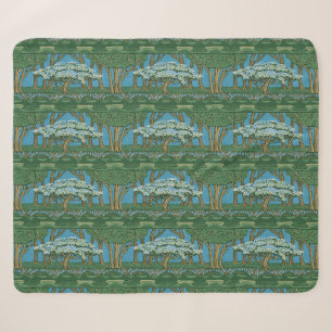 Cobertor Sherpa Papel de parede Vintage May Tree Forest de Walter